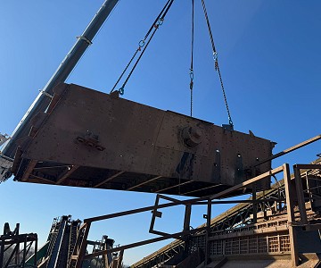 Hewitt Robins Replaces Triple Deck Screen for Sand & Gravel Operation