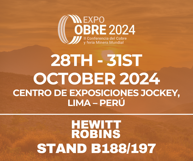 Hewitt Robins to exhibit at Expo Cobre 2024